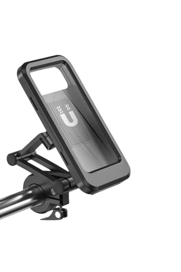 Choice black Waterproof Motorcycle Bike Mobile Phone Holder Magnetic Universal Bicycle GPS 360° Swiv