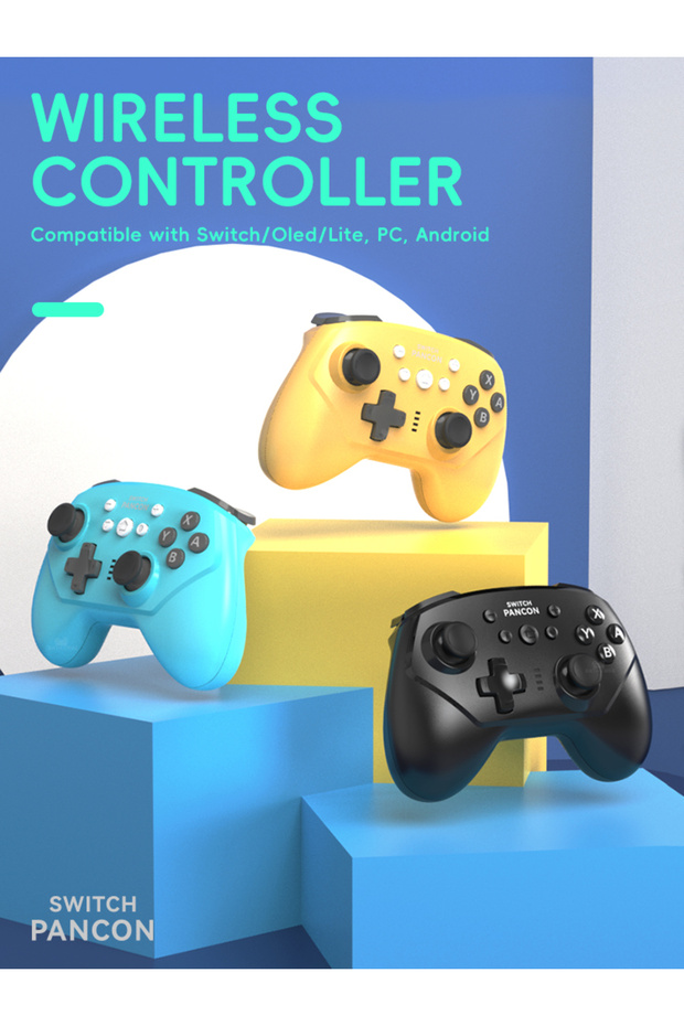 Nintendo Switch Pro Controller Turbo Oyun Kumandası için Data Frog Kablosuz Kumanda Nintendo ... - 8