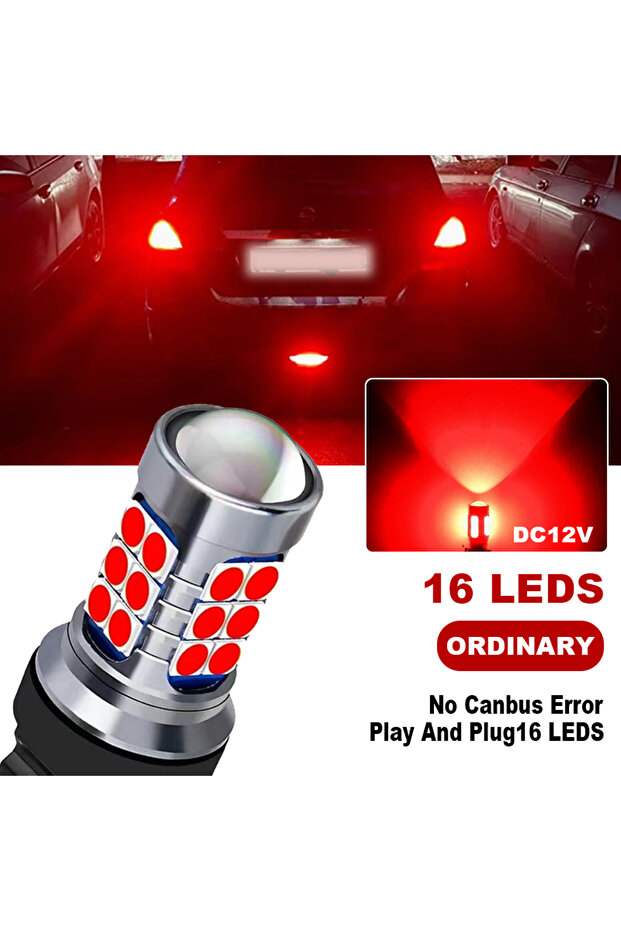 E90 (2005-2012) 27 مصباح LED - قطعتان من مصابيح الفرامل الخلفية LED الحمراء بدون خطأ لسيارة BMW الفئة الثالثة E90