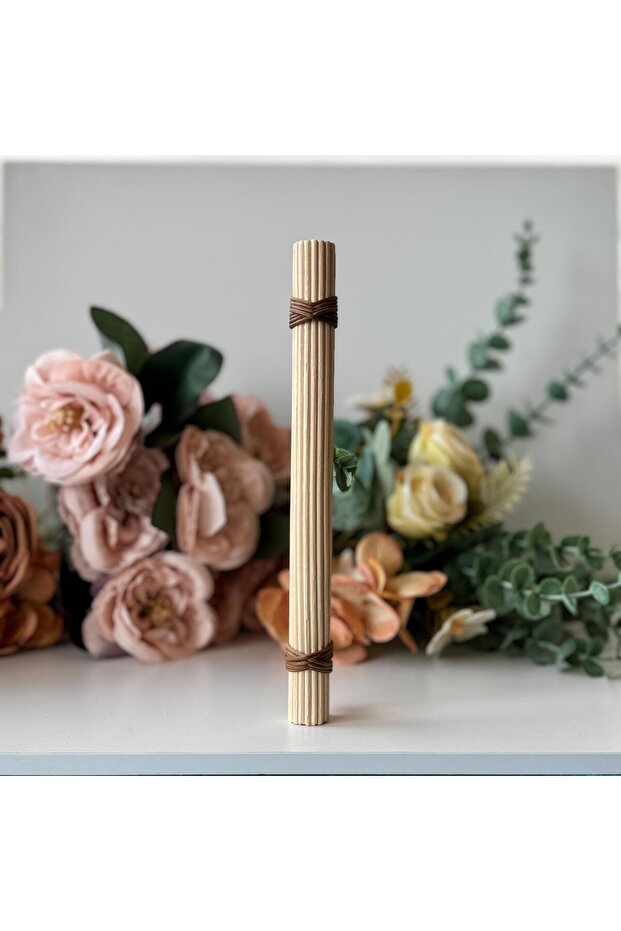 9.6 cm kulp-96 mm Rattan Kulp -Dolap Kulp -Çekmece Kulp- Hasır Kulp-meşe renk kulp - 1