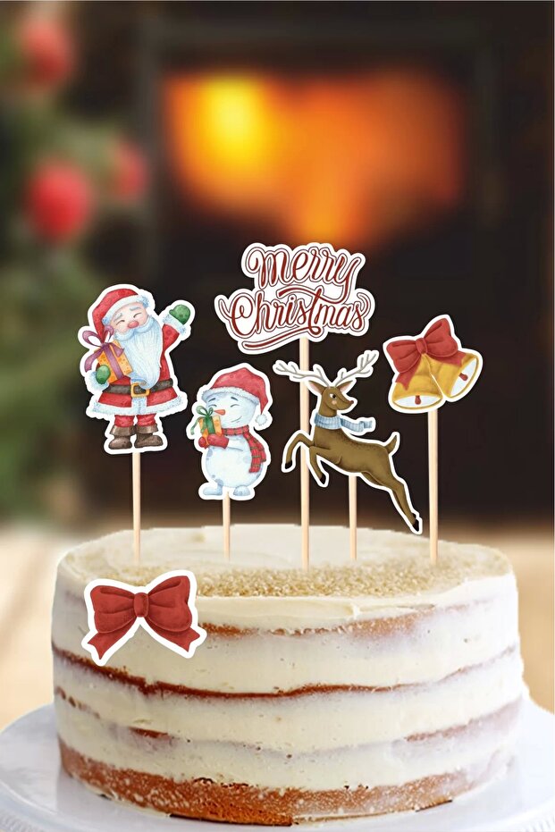 New Year Christmas Cake Decoration Set