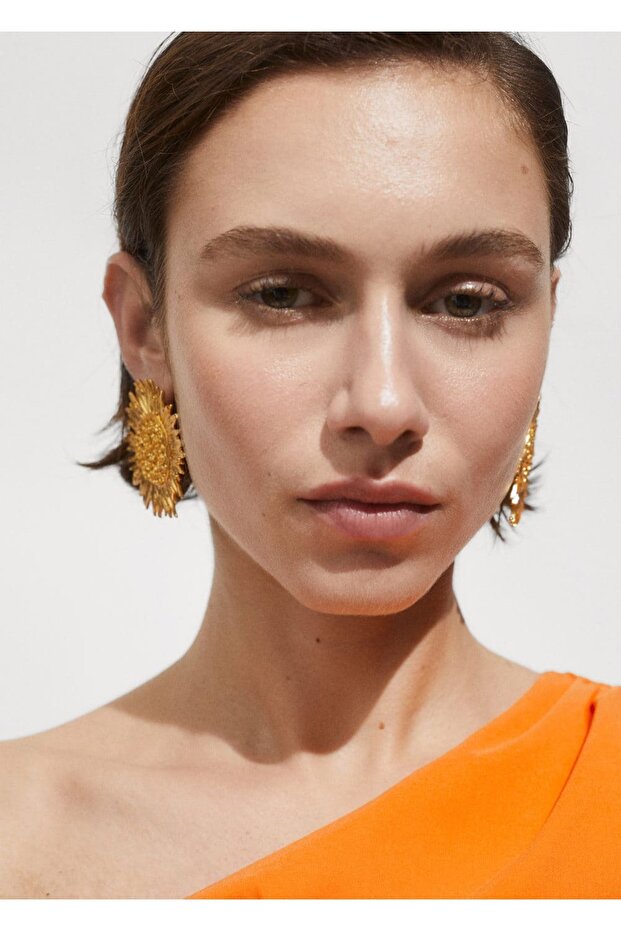 Asimetrik pilili elbise - 5