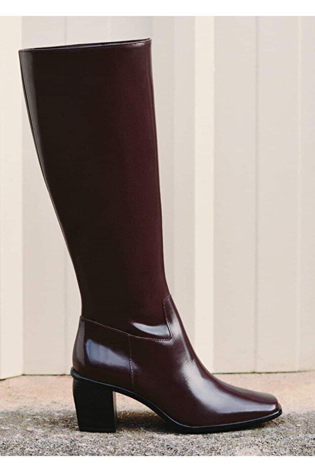 Bőr csizma cipzárral - 7