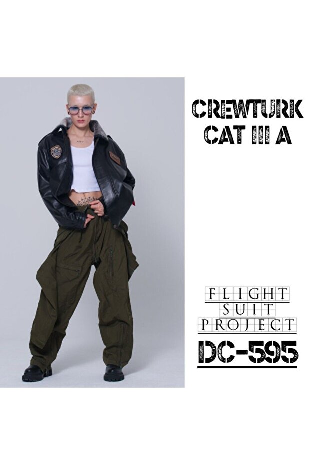 Cat3a Deri Pilot Montu Kül Grisi Dc - 3