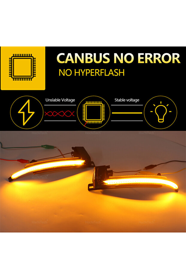 Dynamic Blinker Mirror Light LED Turn Signal Side Indicator For Audi A3 8P B8.5 A4 A5 B8 Q3 A6 C6... - 7