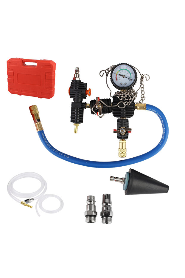 black Car Radiator Coolant System Vacuum Purge Water Antifreeze Changer Coolant Refill Tool Kit With