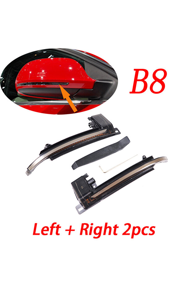 Dynamic Blinker Mirror Light LED Turn Signal Side Indicator For Audi A3 8P B8.5 A4 A5 B8 Q3 A6 C6... - 1