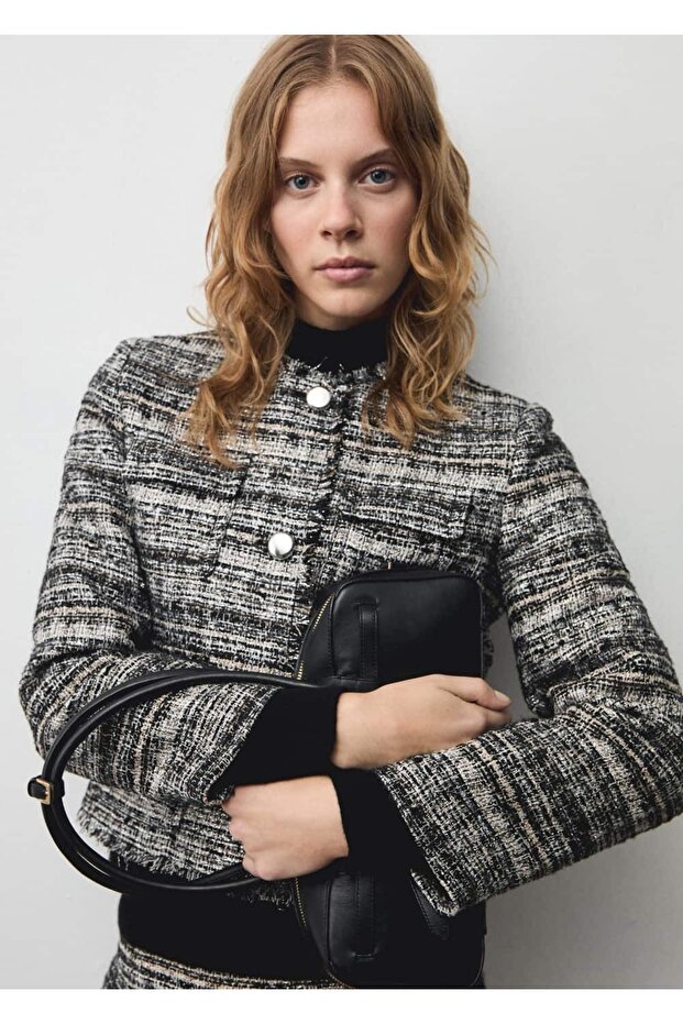 Metal düğmeli tüvit ceket - 6