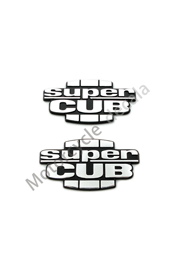 2pcs For Honda Super CUB C70 90 110 C125 1 Pair Motorcycle Fuel Gas Tank 3D Plastic Supercub Emblem
