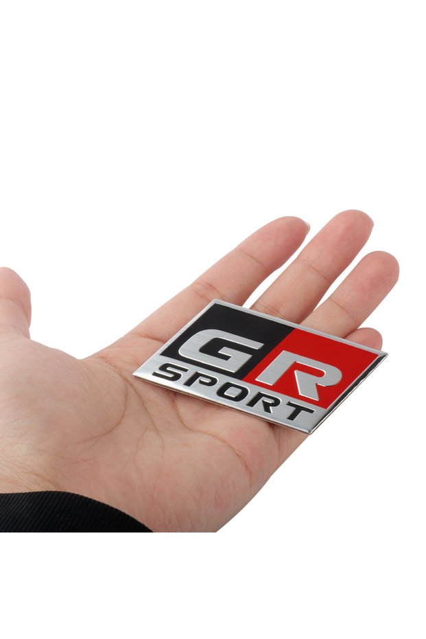 gr Sport 1pc 3d Aluminum gr Sport Gazoo Racing Badge Car Side Body Rear Trunk Sticker Decoration For