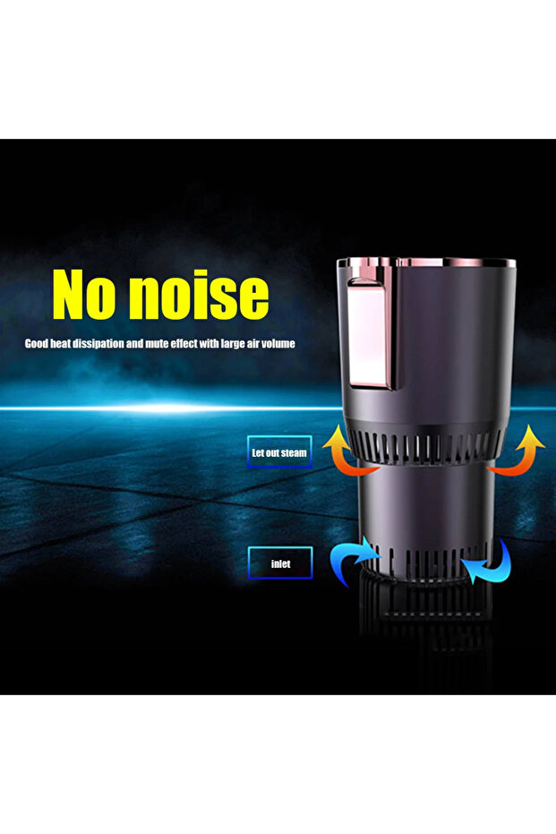 12V 2 In 1 Cooling Drink Can Car Office Cup Warmer Cooler with Temperature Display Beverage Bottl... - 5