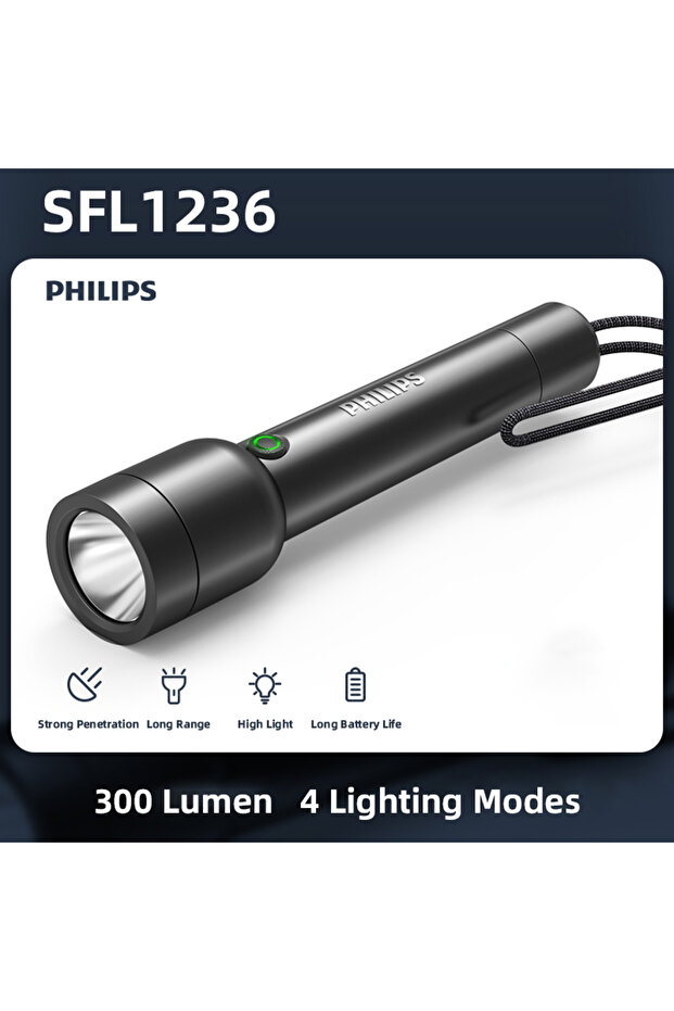 مصباح يدوي LED أسود مع شحن USB وبطارية 18650 و4 أوضاع إضاءة وفلاش قوي