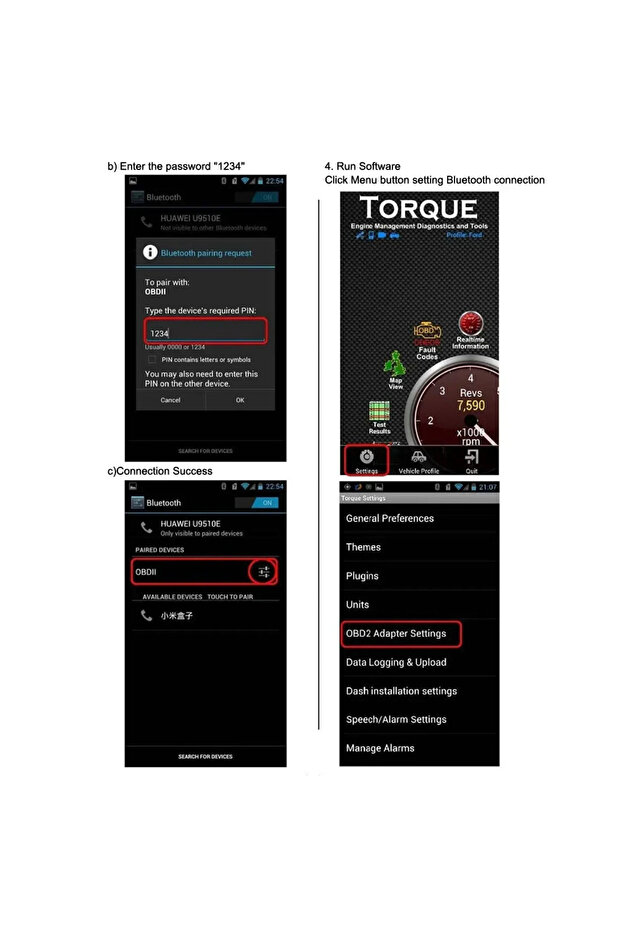 Elm327 Ios/Android Bluetooth V1.5 Detector Obd2 Interface Adapter Car Accessories Code Reader... - 6