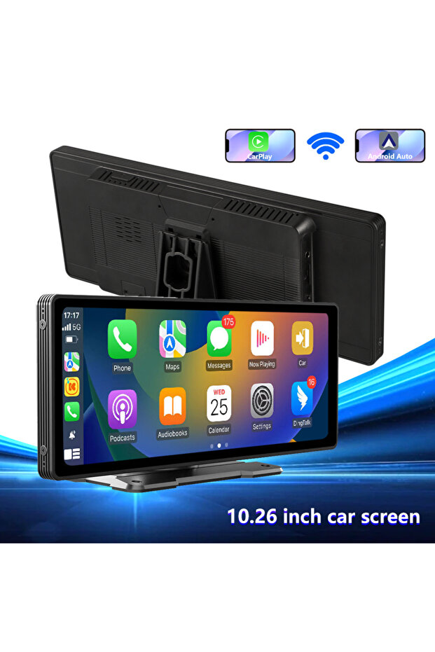 Universal 10.26” Screen Car Radio Multimedia WIFI Video Player Wireless Carplay Screen for Apple ... - 2