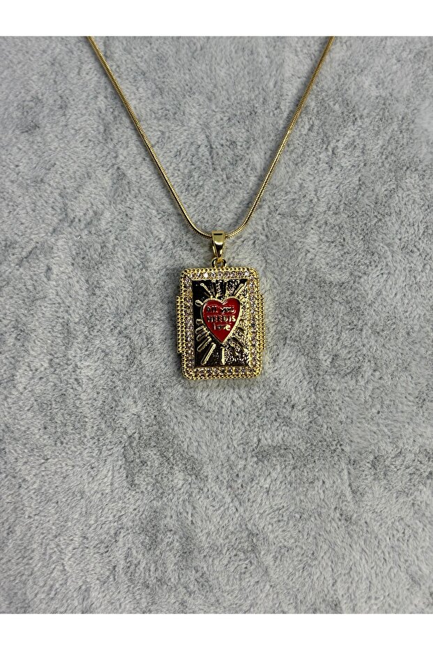 Tarot Plaka Çelik Kolye - 2