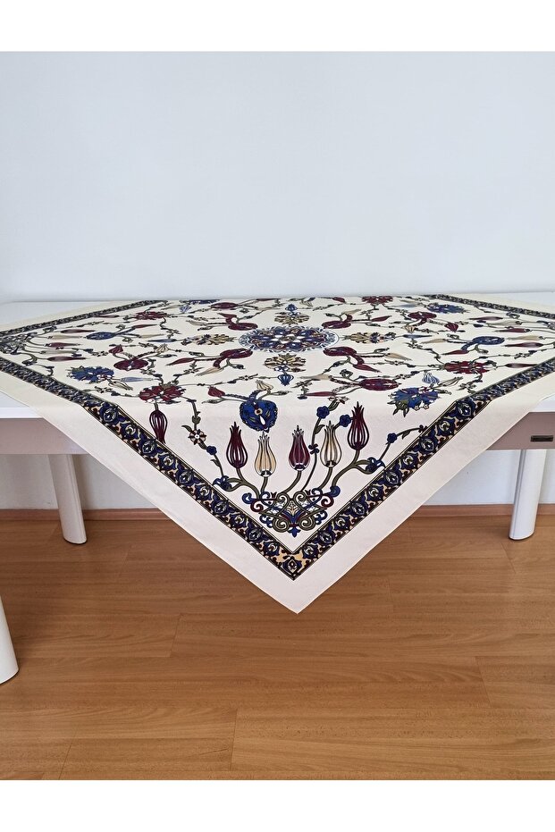Tulip Patterned Authentic Tablecloth Table Cloth - 1