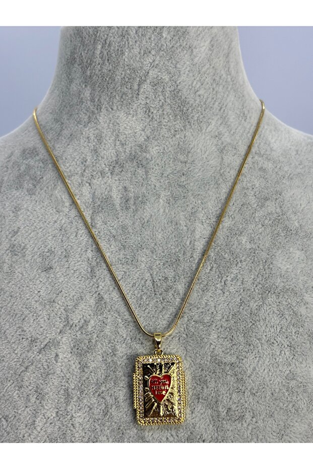 Tarot Plaka Çelik Kolye - 3