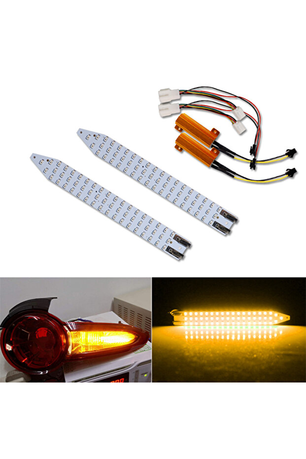 Amber yellow For Mazda MX-5 MK4 ND 2016-2021 Full LED Amber Sequential Dynamic Tail Turn Signal Ligh