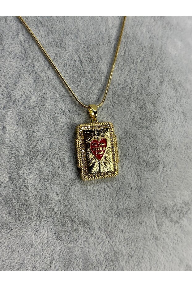 Tarot Plaka Çelik Kolye - 1