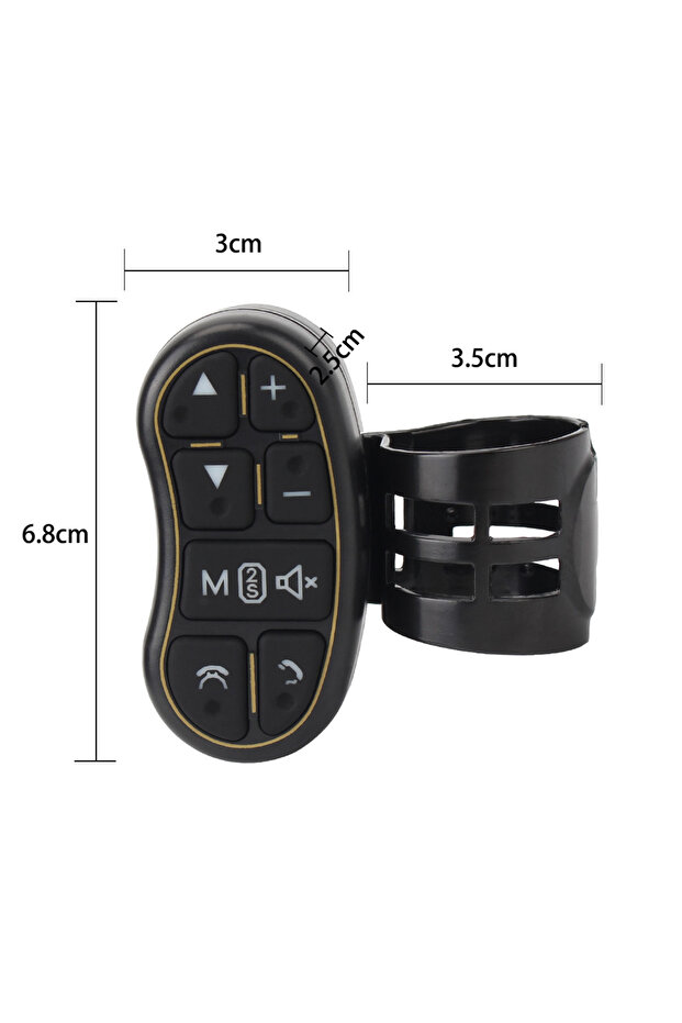 Car Steering Wheel Controller Steering Control Button Car Navigation DVD Wireless Remote Control ... - 4