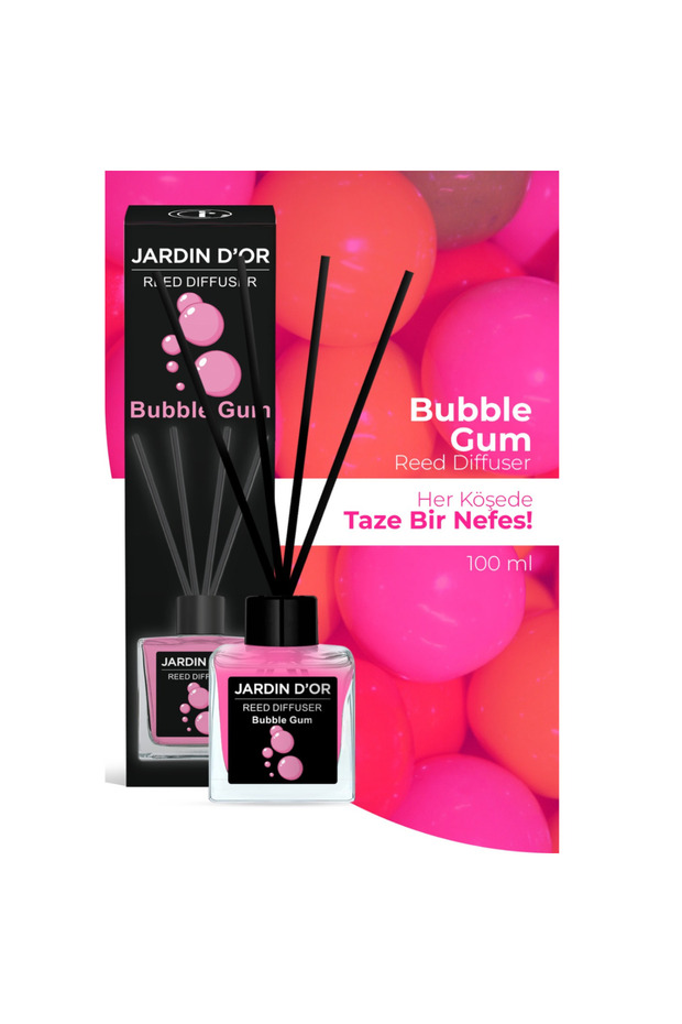 Bubble Gum Reed Diffuser Sakız Çubuklu Oda Kokusu 100 Ml 8681529301292 - 3