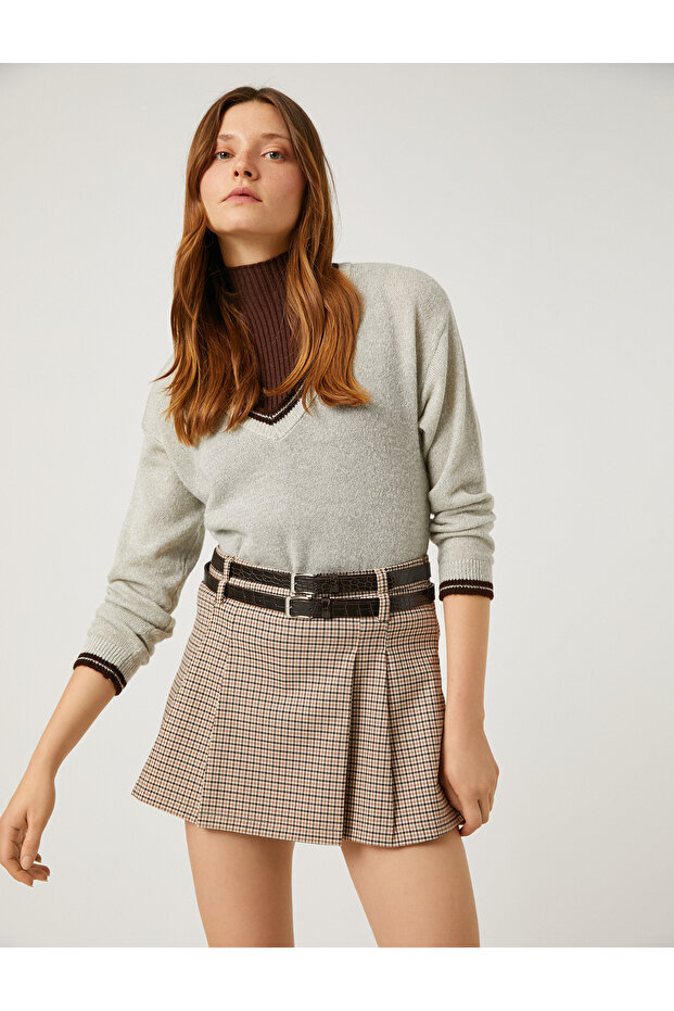 Double Layer Look Knitwear Sweater