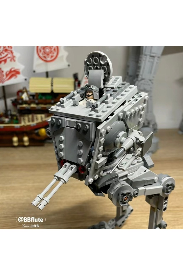 MINISO 75322 Interstellar Wars First Order ATST Walker Building Block Model Parts Bricks Brain Ga... - 4