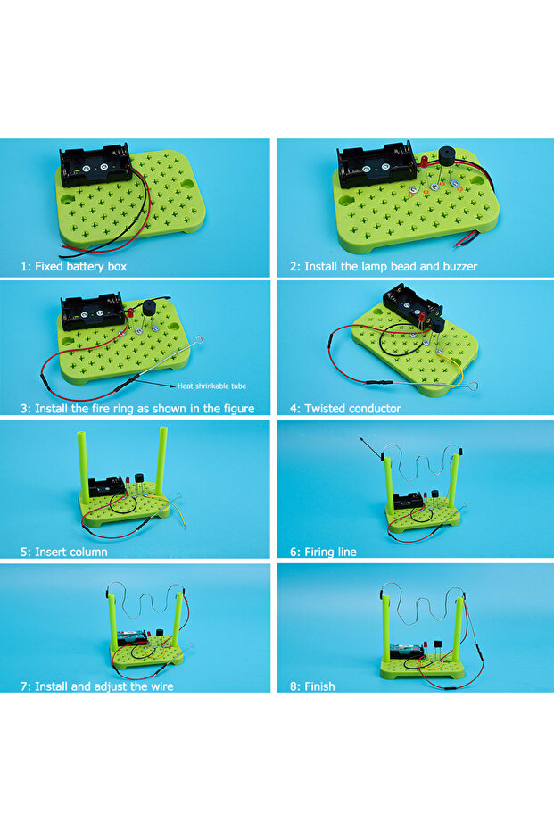 مجموعة دوائر كهربائية يمكنك صنعها بنفسك - تجارب علمية فيزيائية - ألعاب تعليمية لتطوير الذكاء - 5