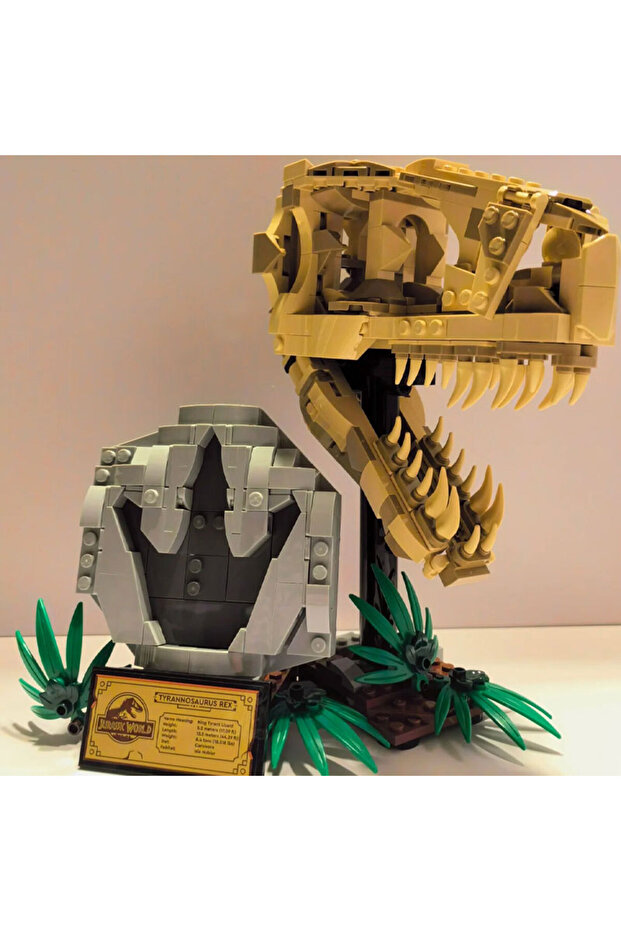 577Pcs Dinosaur Fossils: T. Rex Skull Moc Contrution Building Blocks Bricks Toys Kid Birthday Chr... - 1