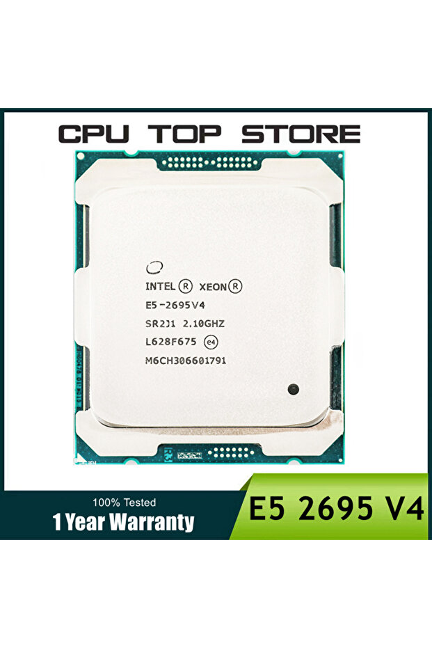 معالج خادم إنتل زيون E5 2695 V4 بسرعة 2.1 جيجاهرتز و18 نواة و120 واط LGA 2011-3