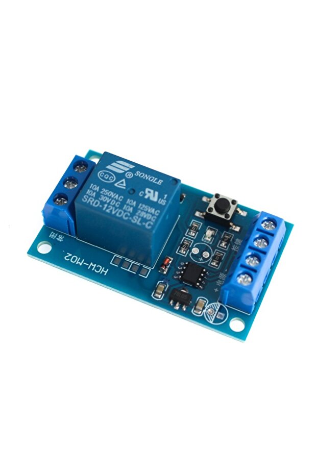 Bistable Relay Module 5V/12V Single Button Relay Module One Key Car Modification Start-Stop Self ... - 6