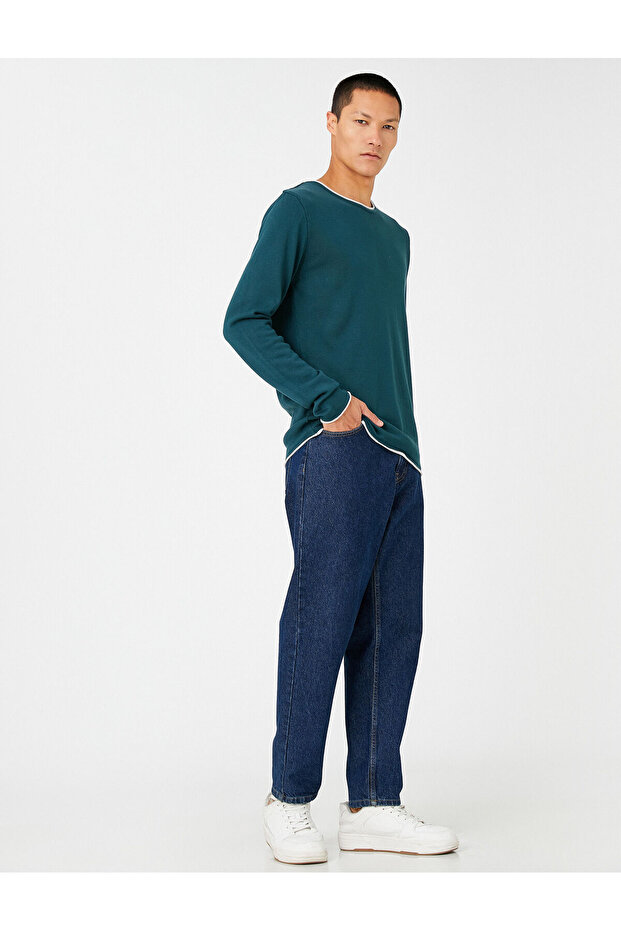 Basic Knitwear Sweater Crew Neck Long Sleeve