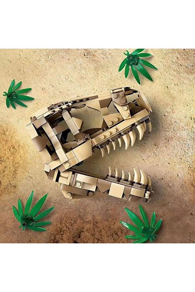 577Pcs Dinosaur Fossils: T. Rex Skull Moc Contrution Building Blocks Bricks Toys Kid Birthday Chr... - 6