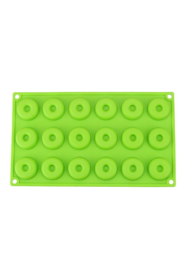 green 4cm Mini Chocolate/ Donut Silicone Mold Bakeware Biscuit Cake Molds Reusable Donut Dessert Bak