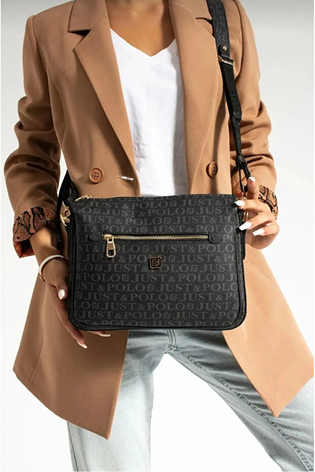Women's Waterproof Shoulder Bag with Printed Adjustable Straps Suitable for Daily Use
