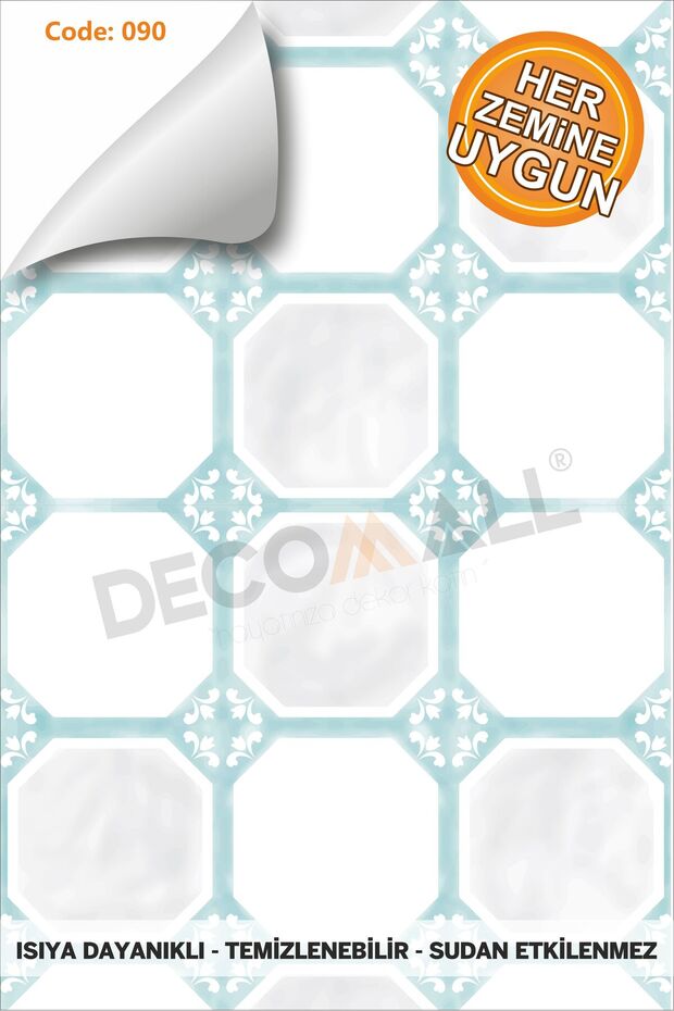 Code 90 Waterproof Kitchen Bathroom Floor Marble Furniture Tile Foil Coating (Laminated)