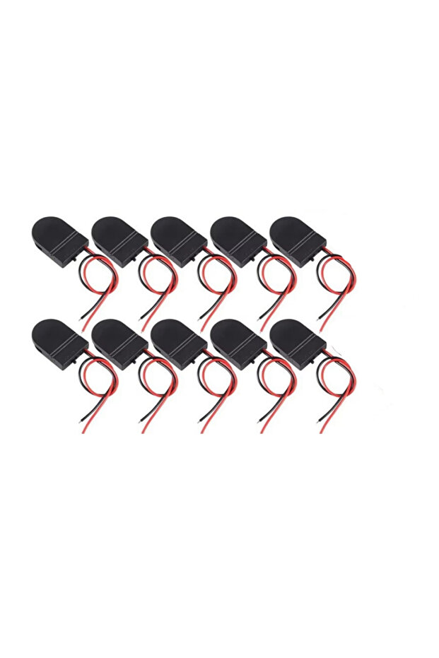 10pcs black 10PCS CR2032 Button Coin Cell Battery Socket Holder Case Cover With ON-OFF Switch 3V bat