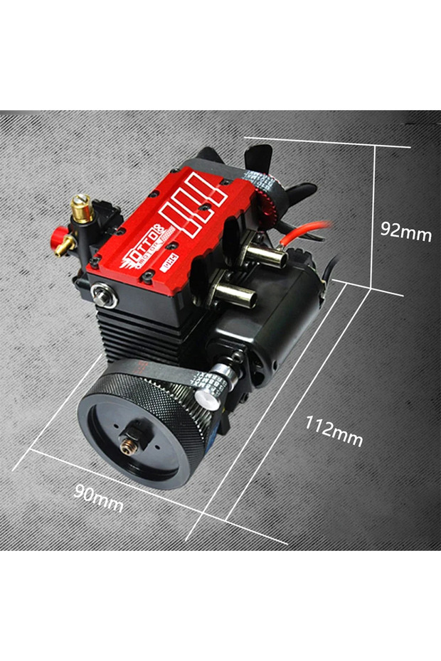 TOYAN FS-L200AC Engine Model 7cc Inline 2 Cylinders 4 Stroke Air Cooled Nitro Engine Model Kit - ... - 7