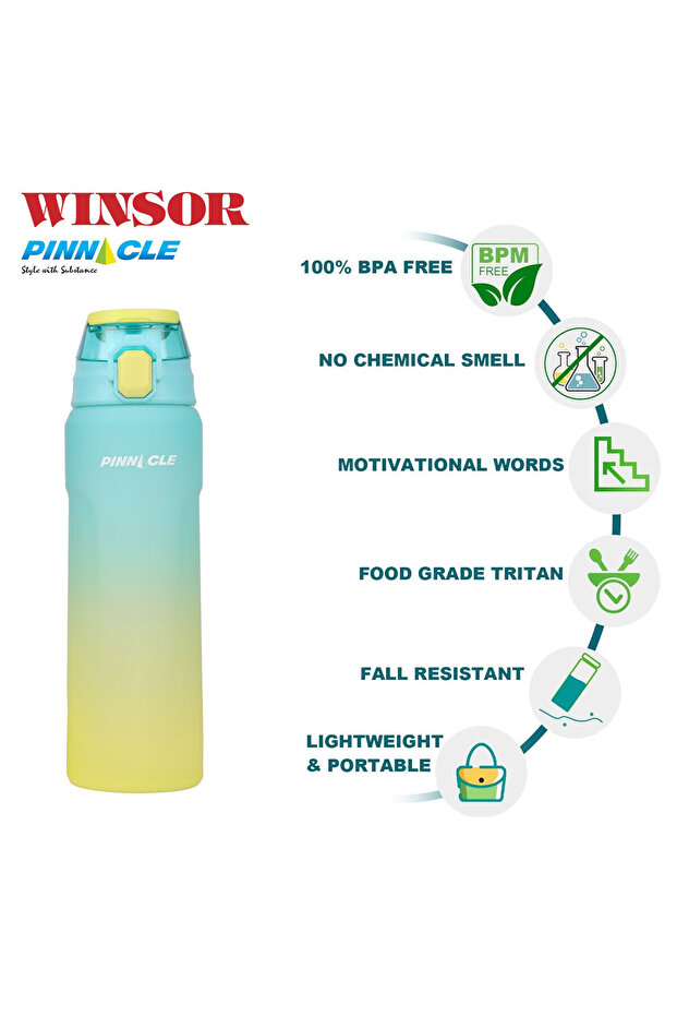 Pinnacle Wave Hydration Bottle 750Ml  - Blue - 3