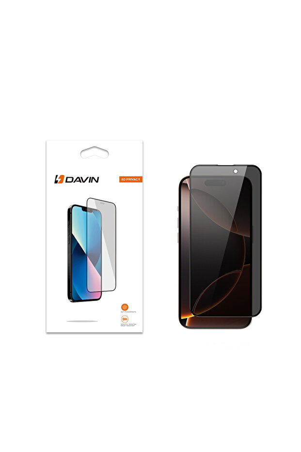 واقي شاشة زجاجي لهاتف iPhone 16 Pro Max Davin 5D - 1