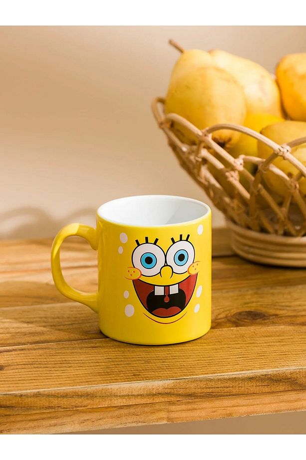 Sünger Bob Sponge Bob Temalı Renkli Baskılı Kupa 320 ml - 1