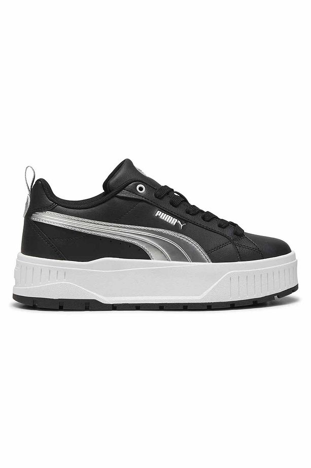 Kadın Platform Taban Siyah Sneaker - 1