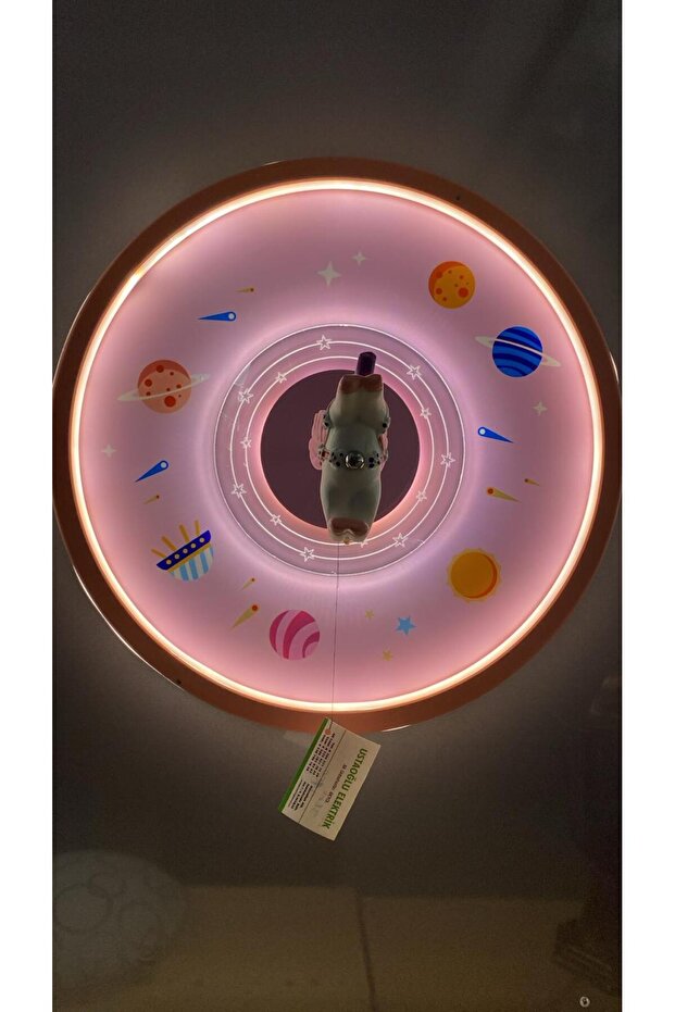 ATLI GEZEGEN KIZ ÇOCUK ODASI AVİZE - 2