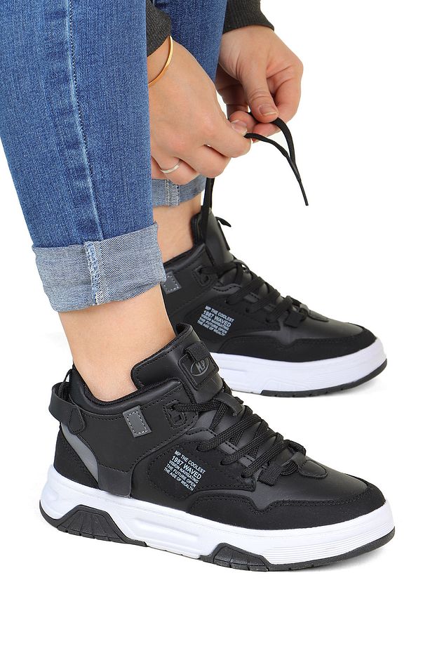 M.P. Waved Bilekli Cilt Unisex Spor Ayakkabı - 1