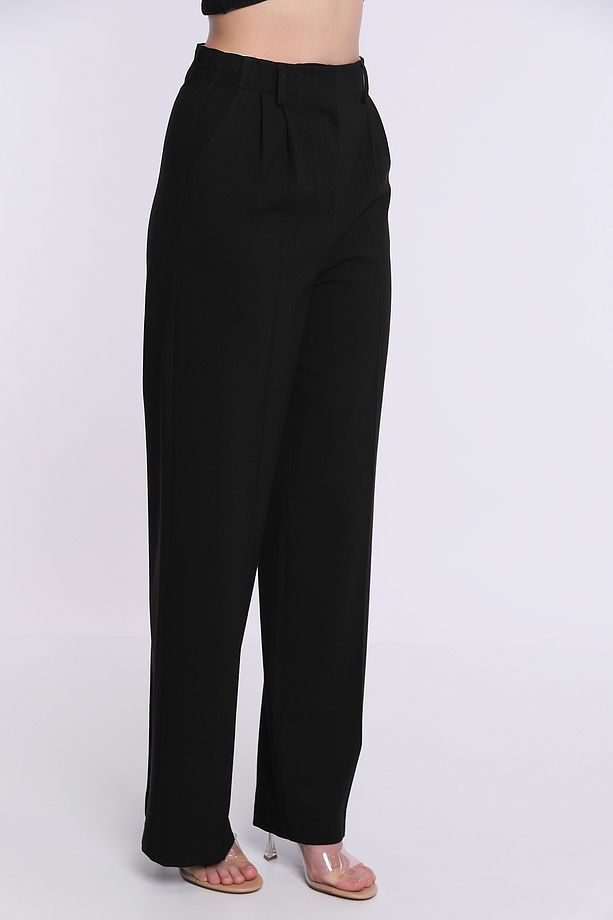 Çift Pileli  Viscose Kumaş Pantalon - 3