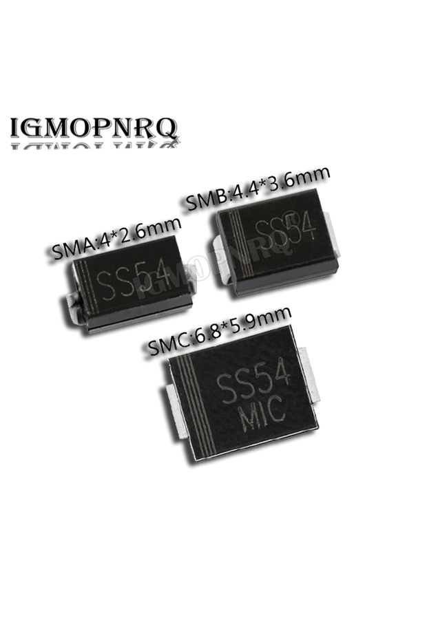 50PCS Schottky Diode SMB SS24 SS26 SS34 SS54 SS56 SMC SS34 SS54 SS56 SMD Diodes - 1