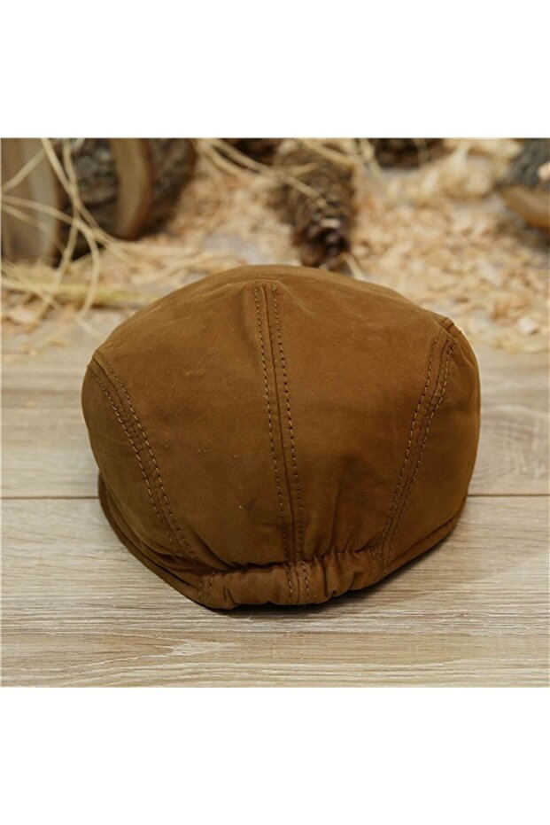 قبعة رجالية من الجلد الصناعي E-116 - 2
