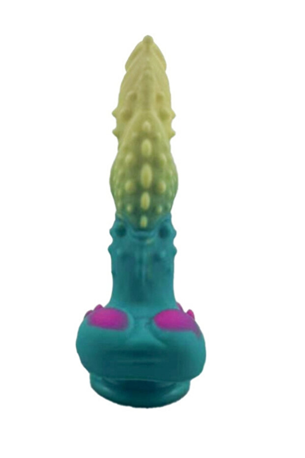 Yeşil Mavi Canavar Dildo Model 2 - 3