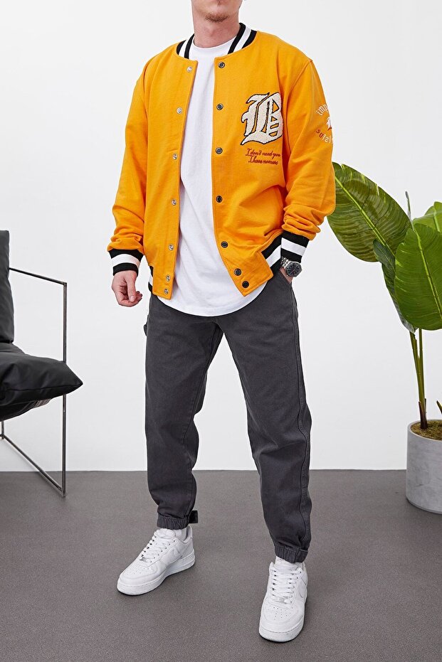 B Turuncu Kolej Ceket - 2