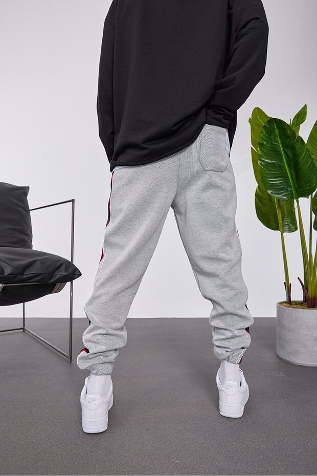 Nmrc Striped Gray Sweatpants - 5